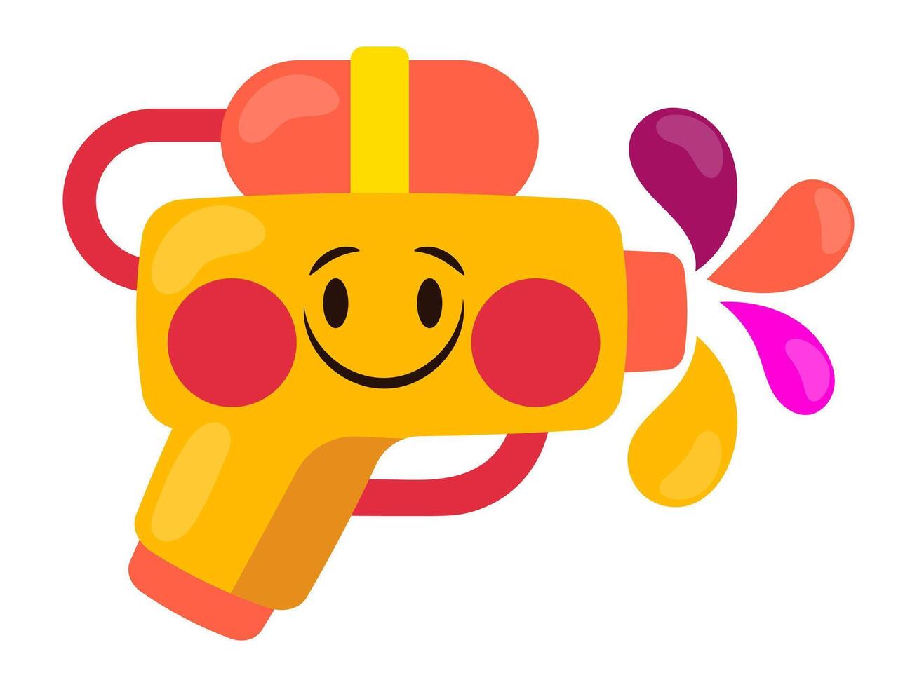 holi festival design with modern illustration concept style for celebration sticker illustration vector