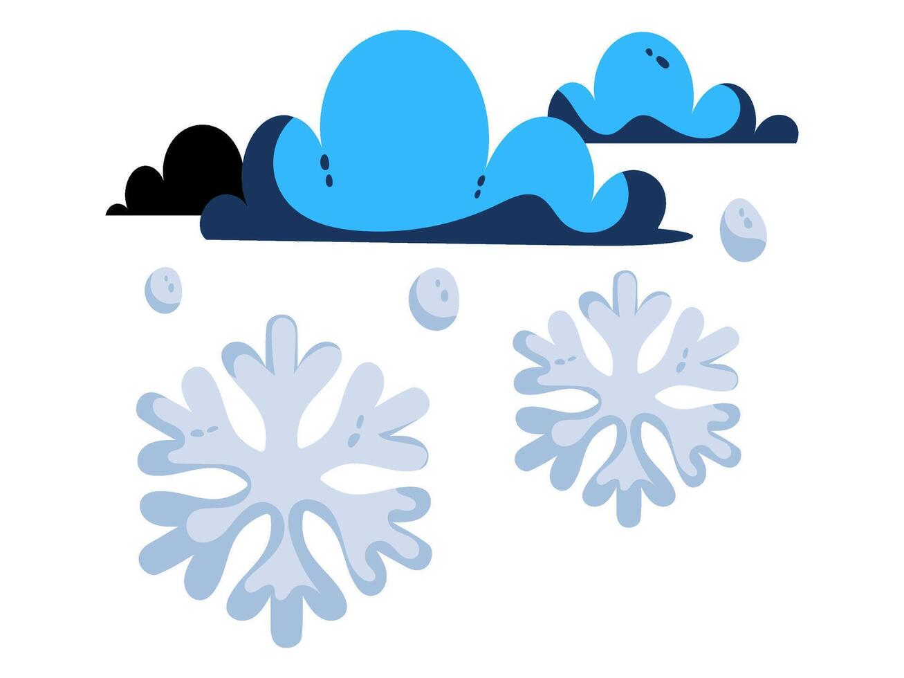 weather element season design with modern illustration climate concept style for atmospheric condition vector