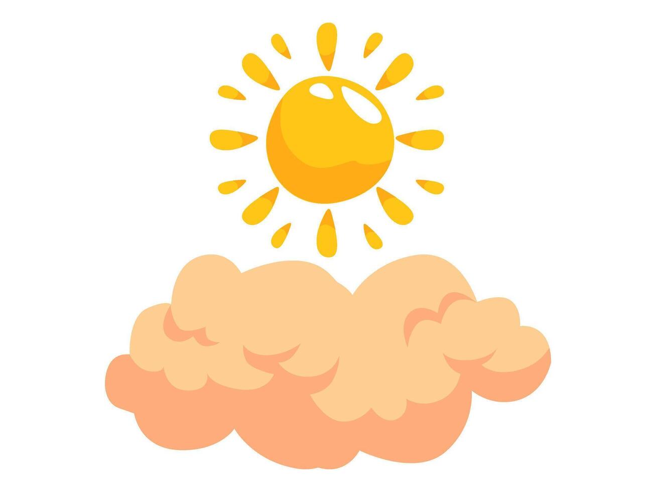 weather element season design with modern illustration climate concept style for atmospheric condition vector