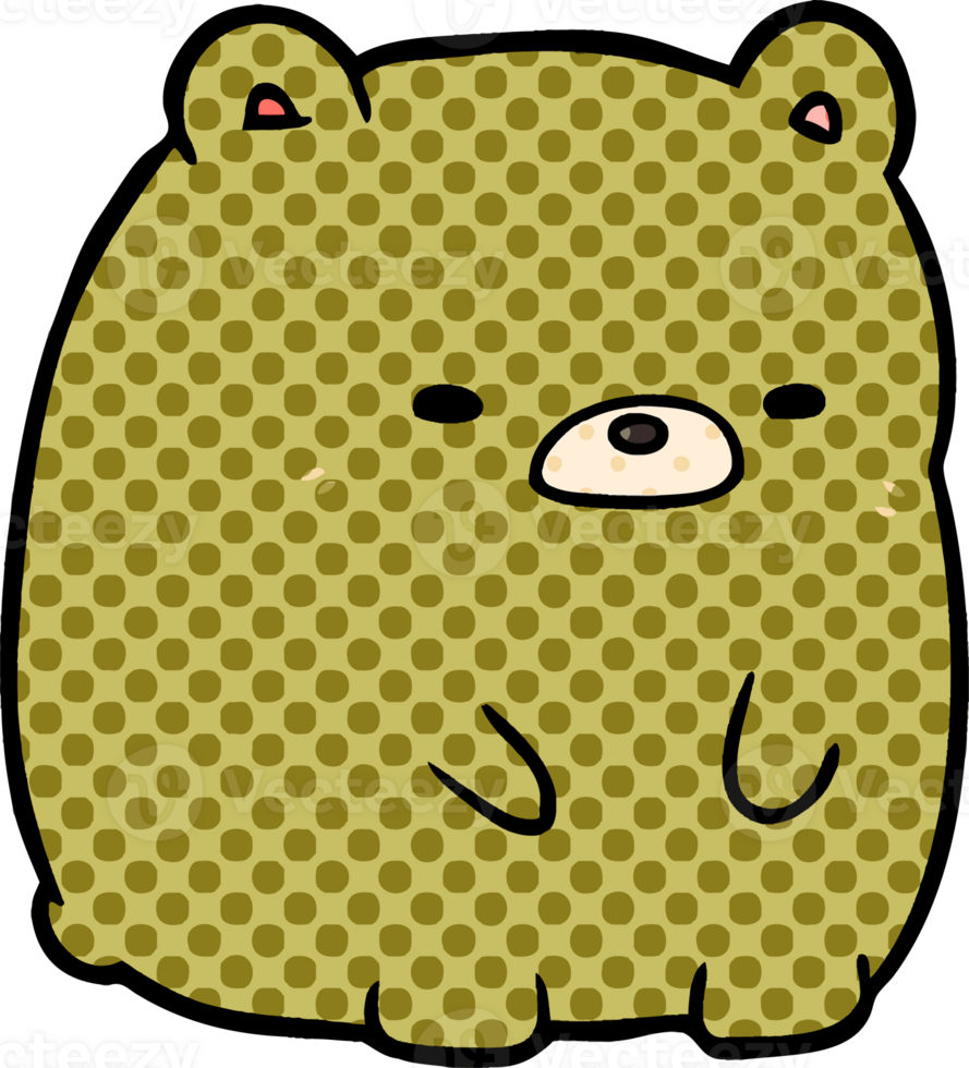 cute cartoon sad bear png