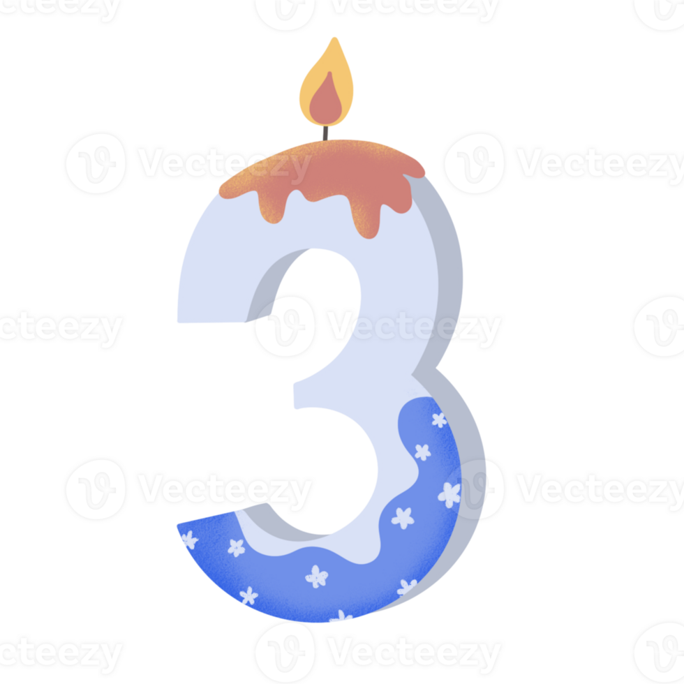 Birthday anniversary number 2 candle cake png