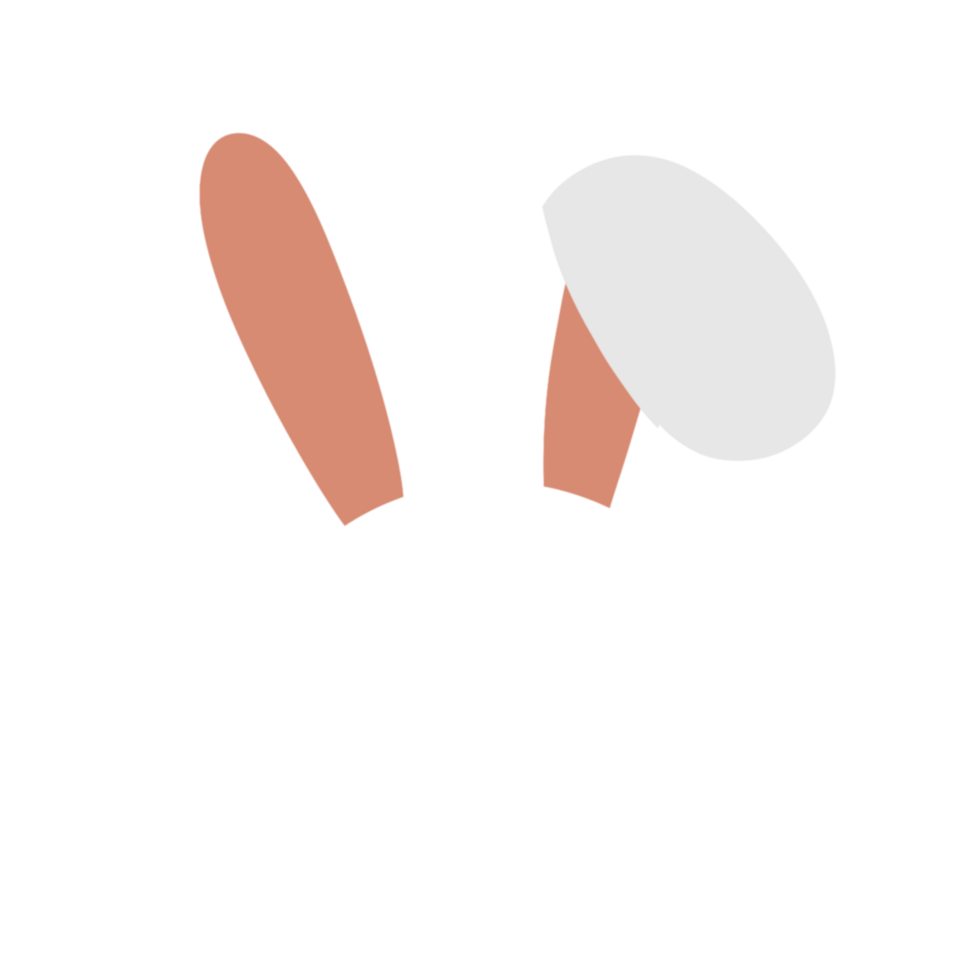 Rabbit ear icon illustration png
