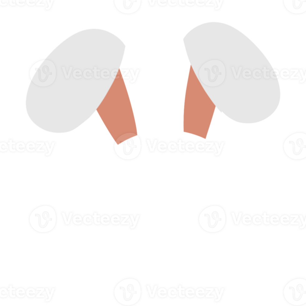 Bunny ear icon illustration png