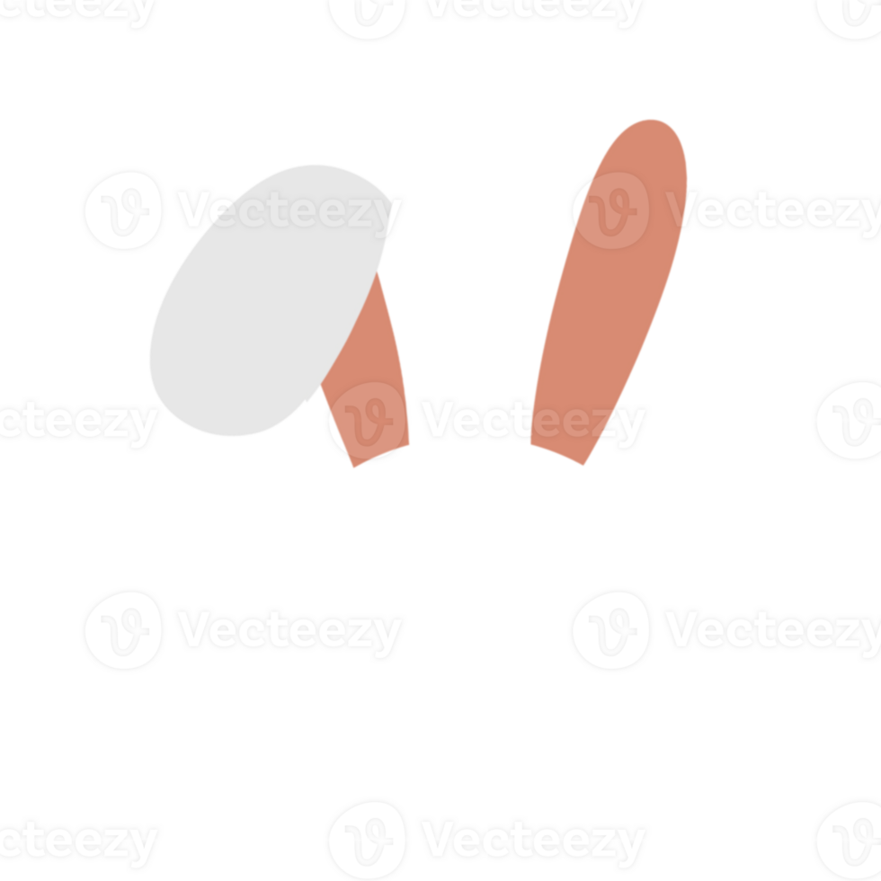 Rabbit ear icon illustration png