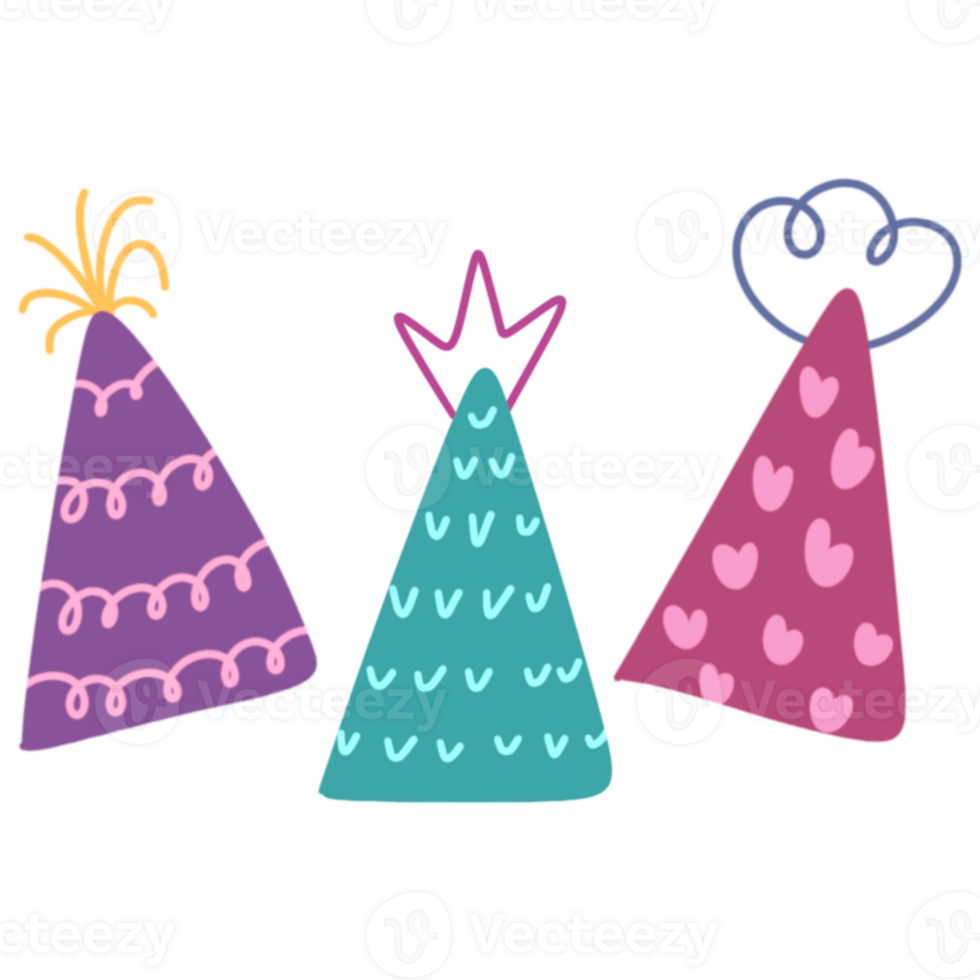 Birthday day hat illustration png