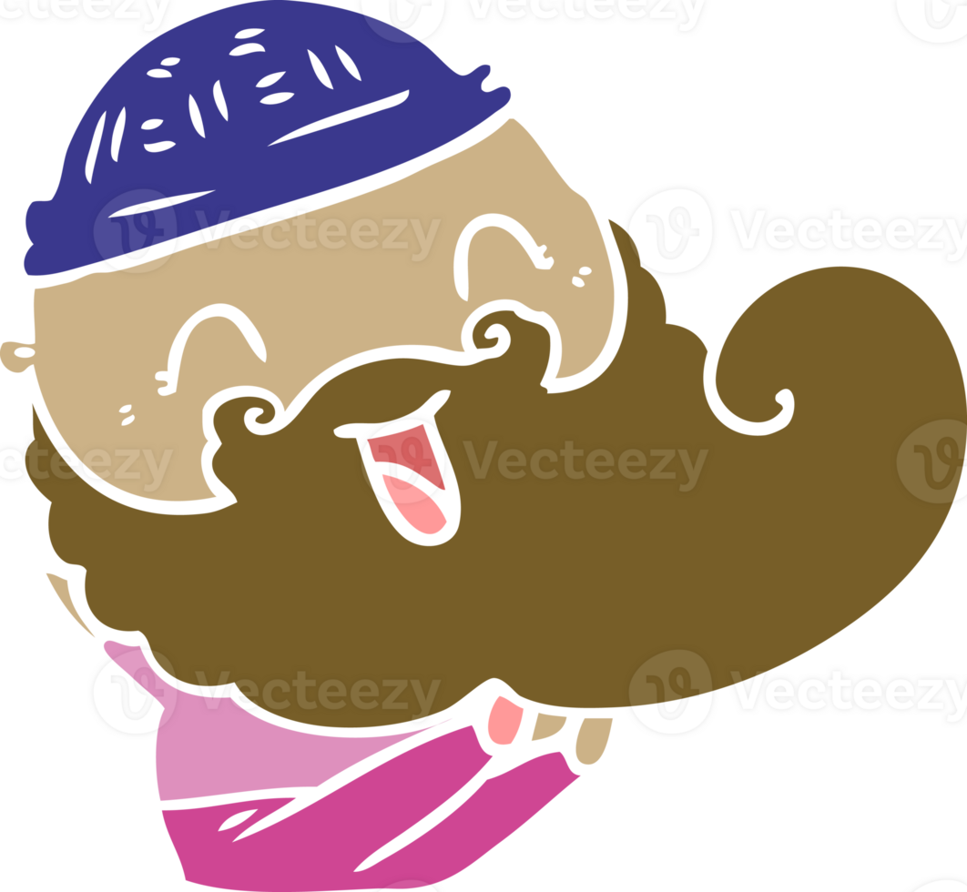 happy bearded man png