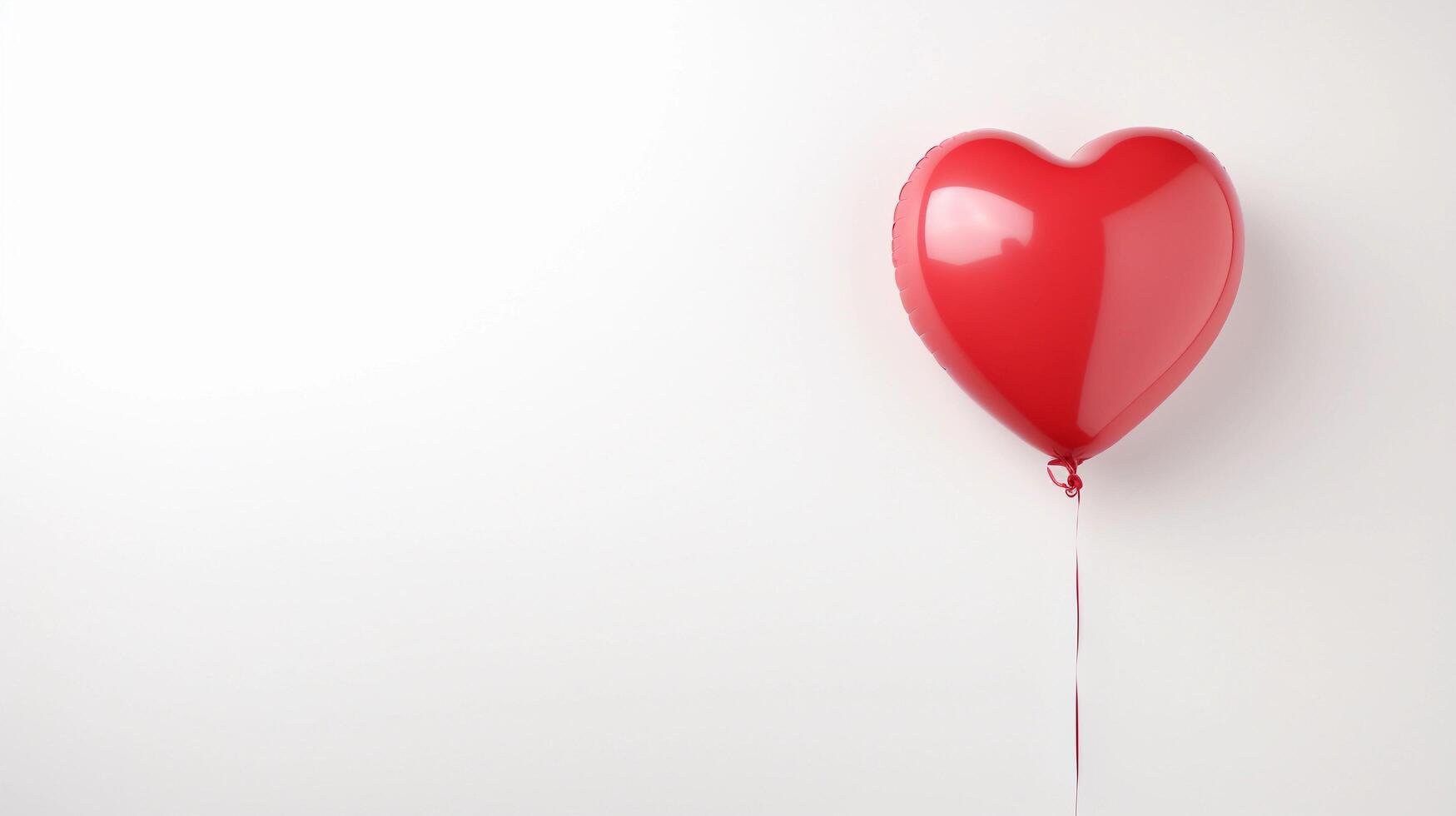 AI generated Realistic Love Balloon With Copy Space Text photo