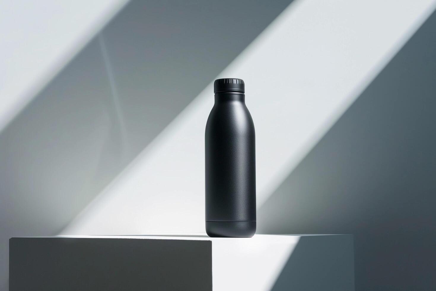 AI generated Realistic Blank Bottle Mockup photo