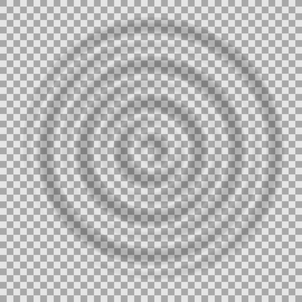 Ripple water top view vector