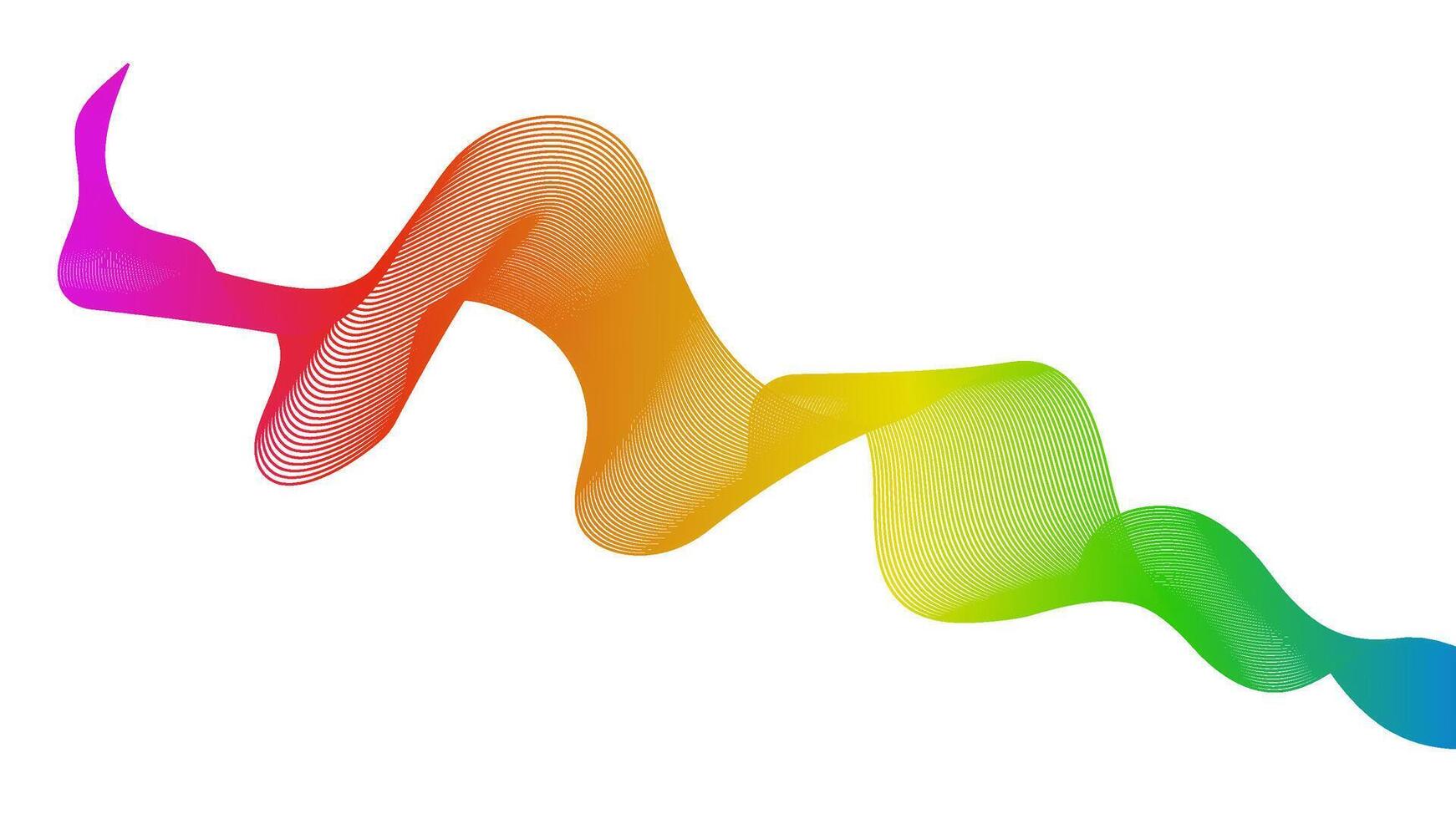 Abstract backdrop with wave gradient lines vector