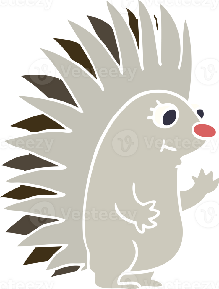 cartoon doodle spiky hedgehog png