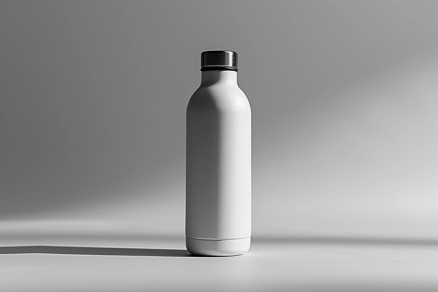 AI generated Realistic Blank Bottle Mockup photo