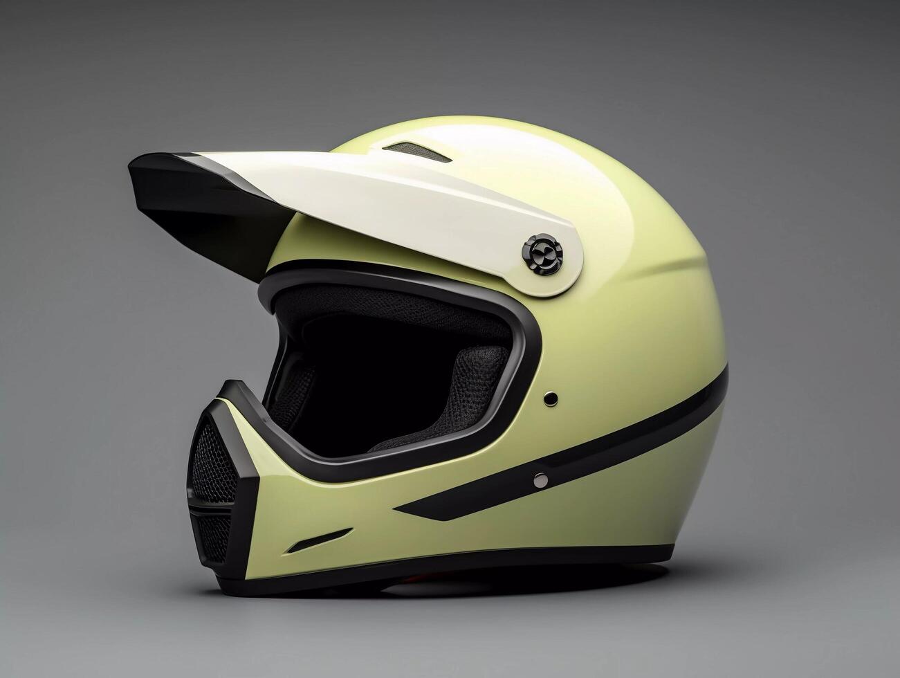 AI generated Blank Helmet Mockup Design photo