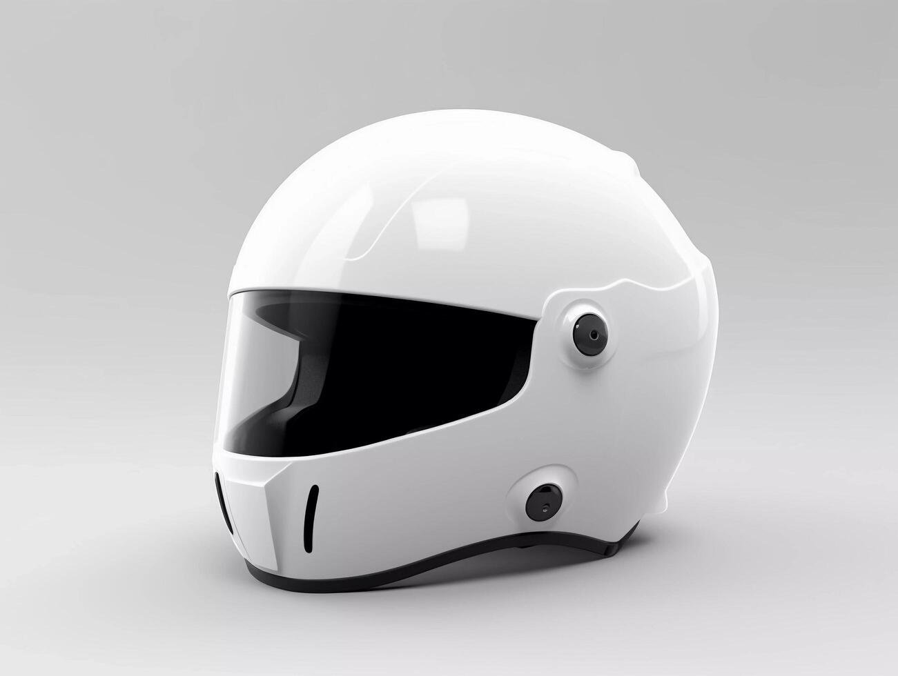 AI generated Blank Helmet Mockup Design photo