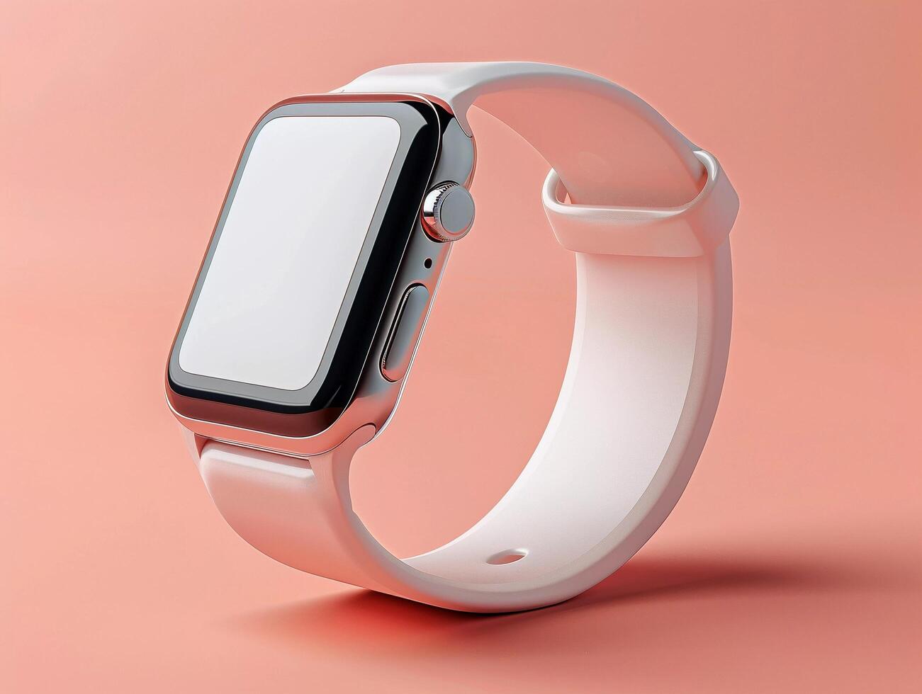 AI generated Blank Screen Smart Watch Mockup photo