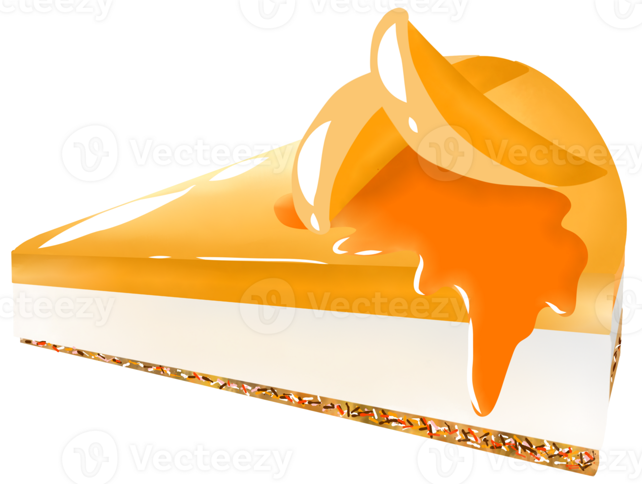 Orange cake ready to eat at your leisure png