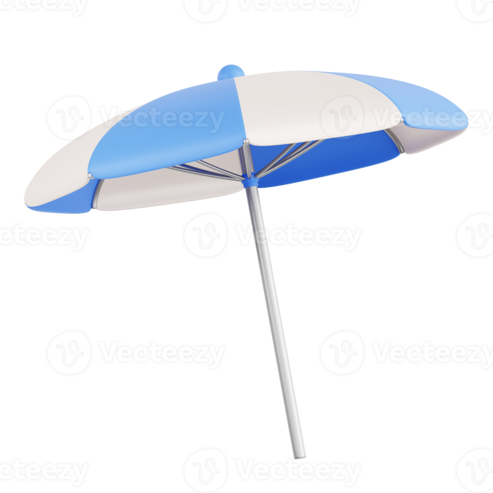 Beach Umbrella 3D Illustration png