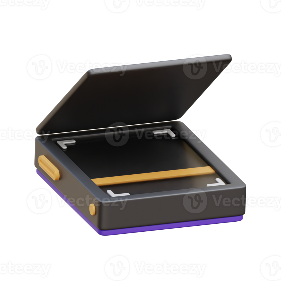Image File Scanner 3D Illustration png