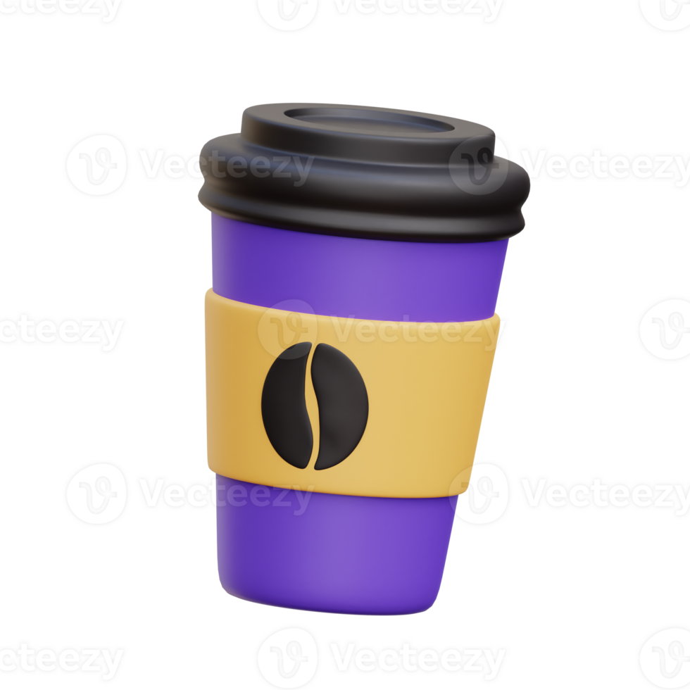 Coffee Cup 3D Illustration png