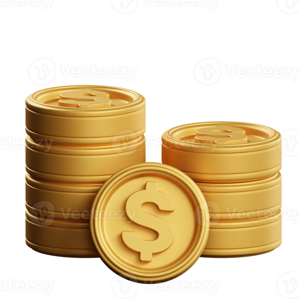 Coins 3D Illustration png