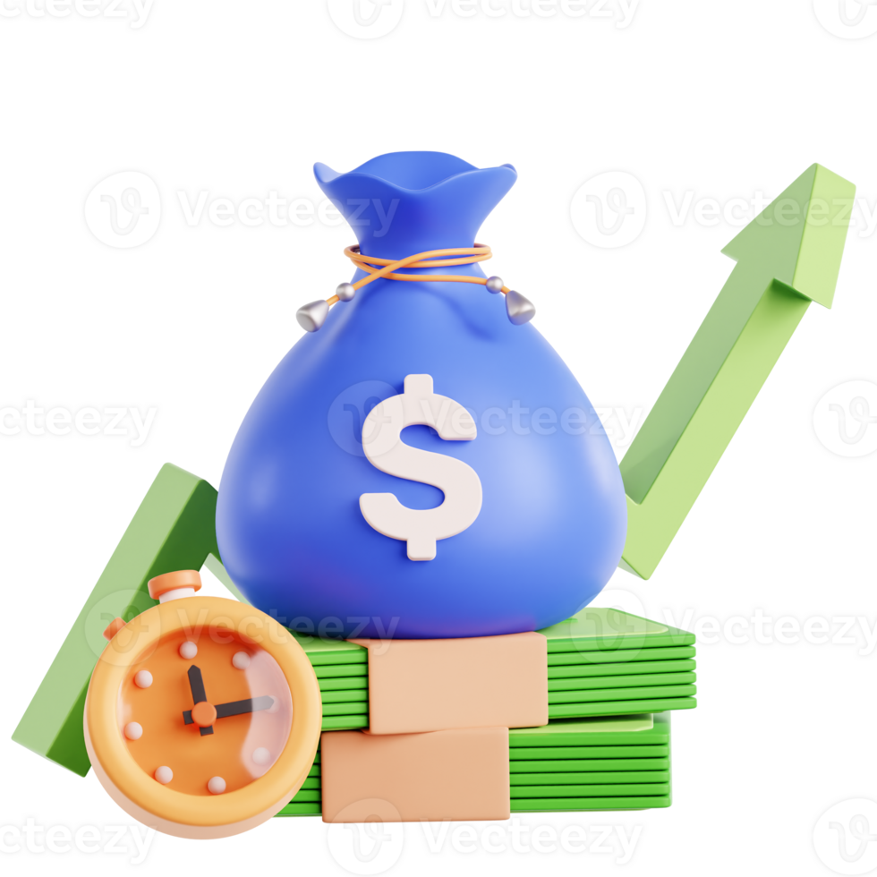 Investment 3D Illustration png