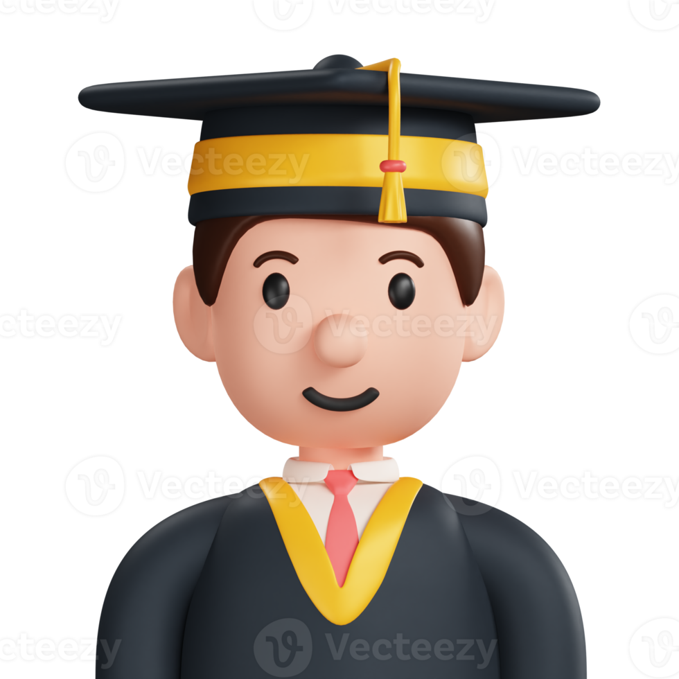 Graduate Student 3D Icon png