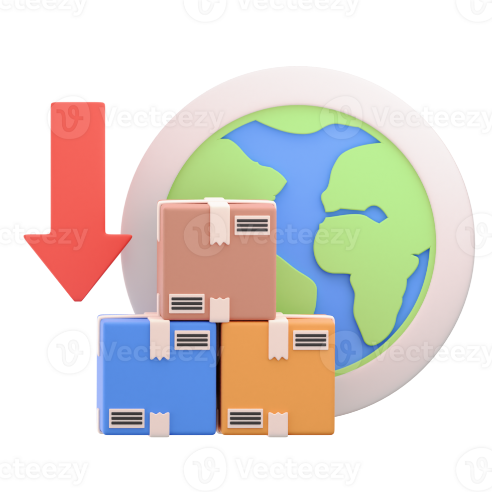 Import 3D Icon Illustration png
