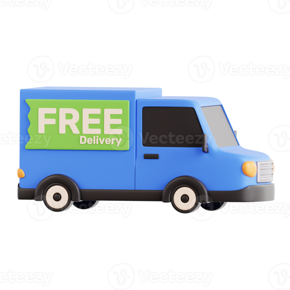 Free Delivery 3D Icon Illustration png