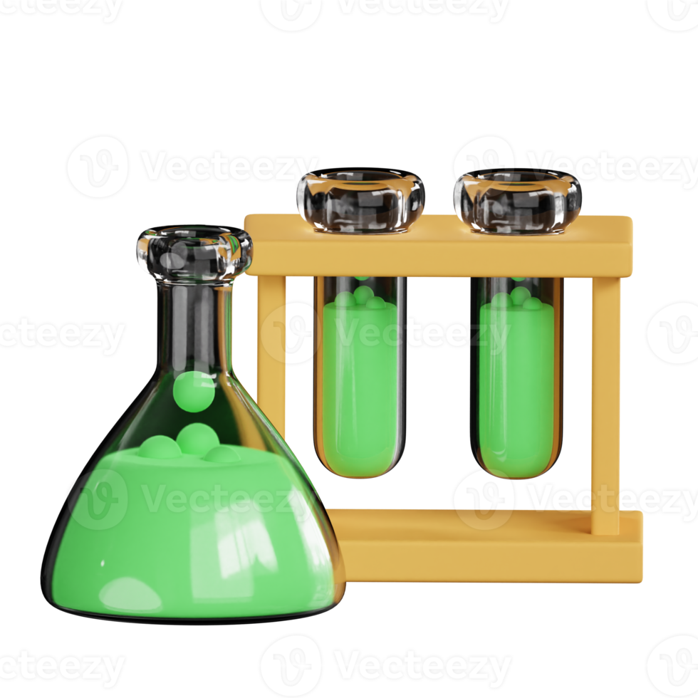 Flask Laboratory 3D Icon png