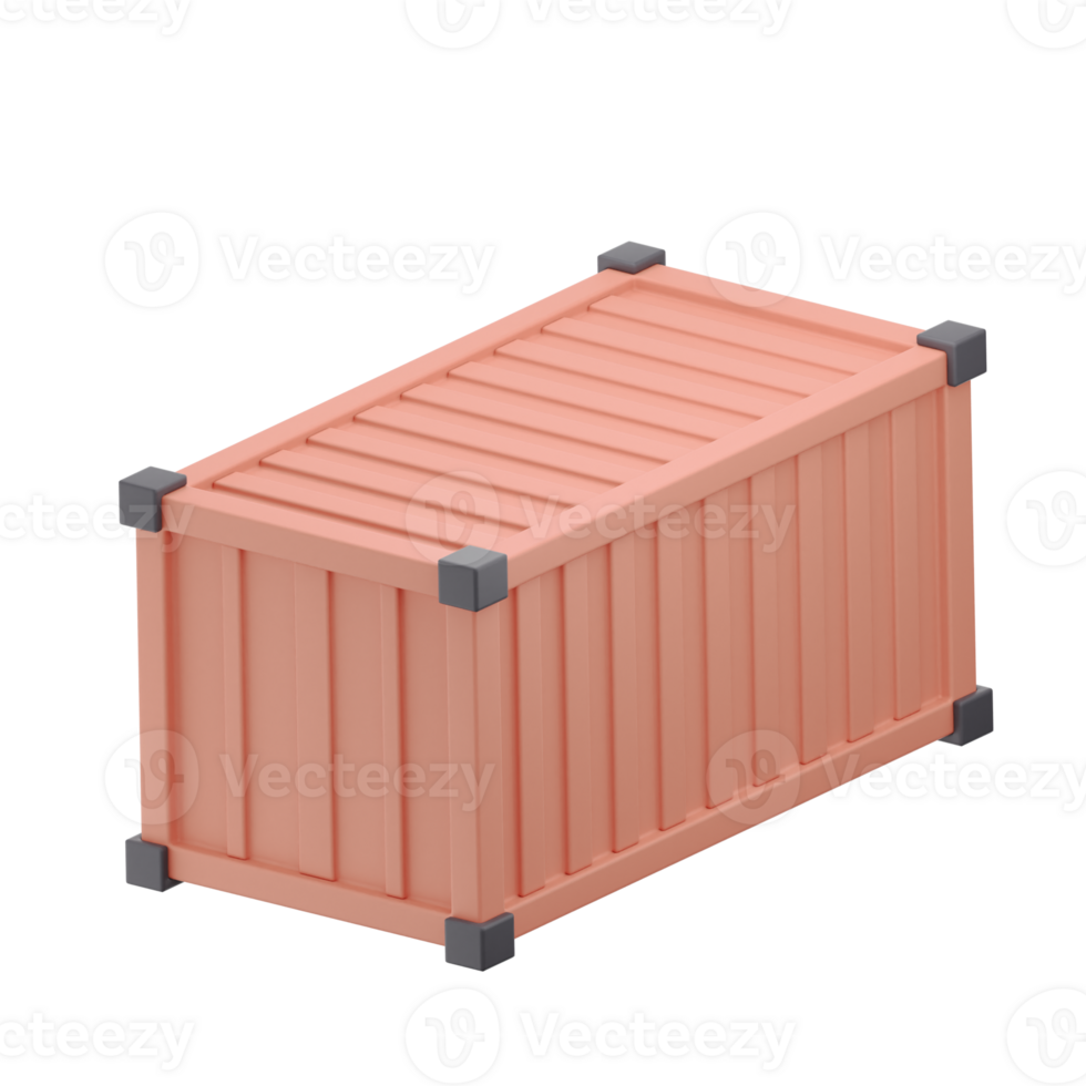 Container 3D Icon Illustration png