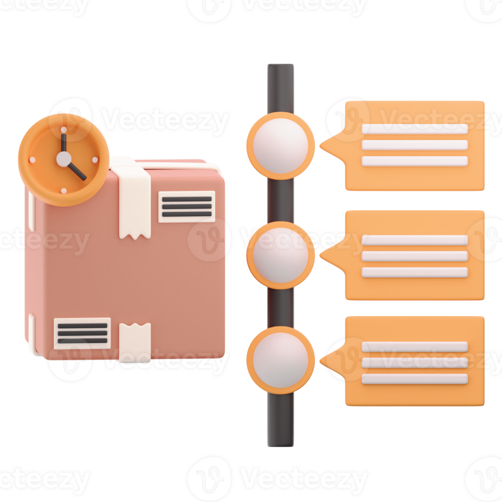 Delivery Status 3D Icon Illustration png