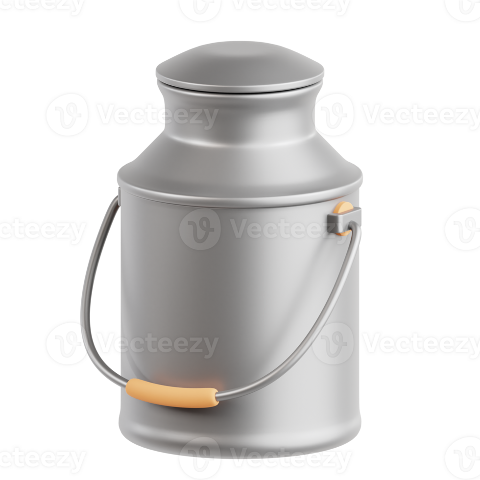 Milk Container 3D Icon Illustration png