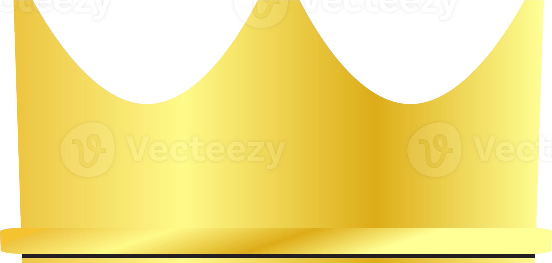 The Gold Crown for king or royalty concept png