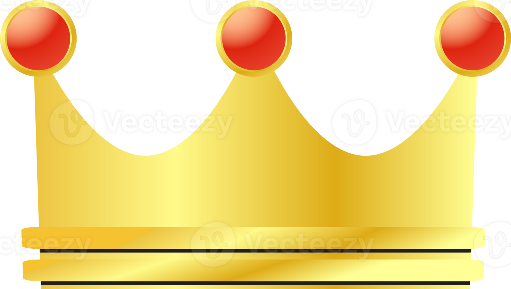 The Gold Crown for king or royalty concept png