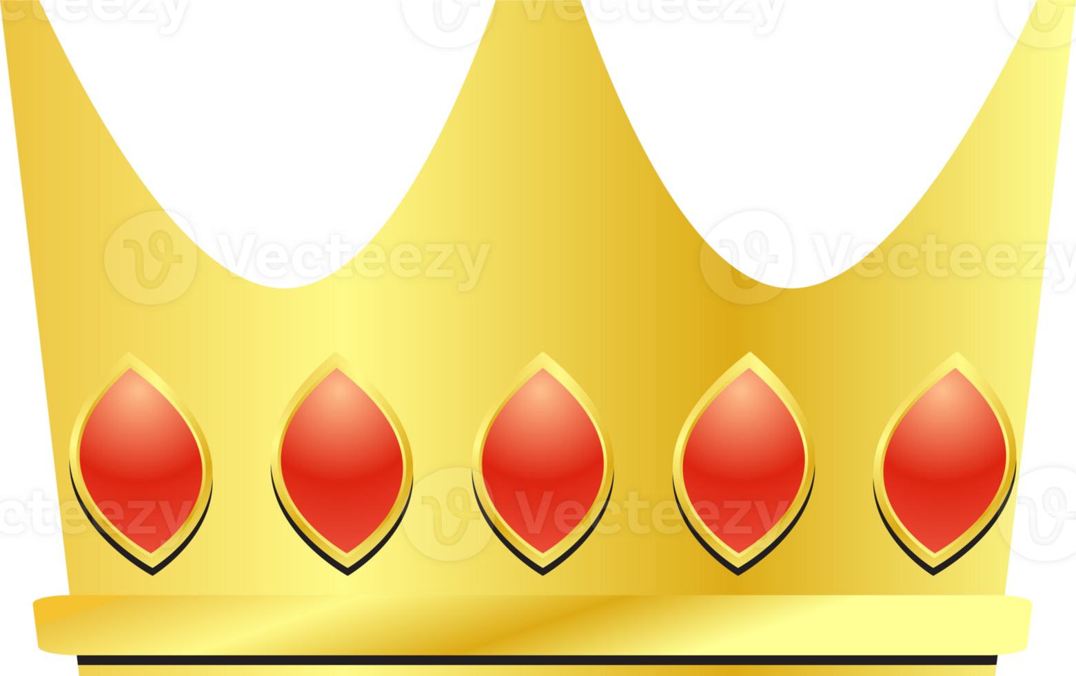 The Gold Crown for king or royalty concept png