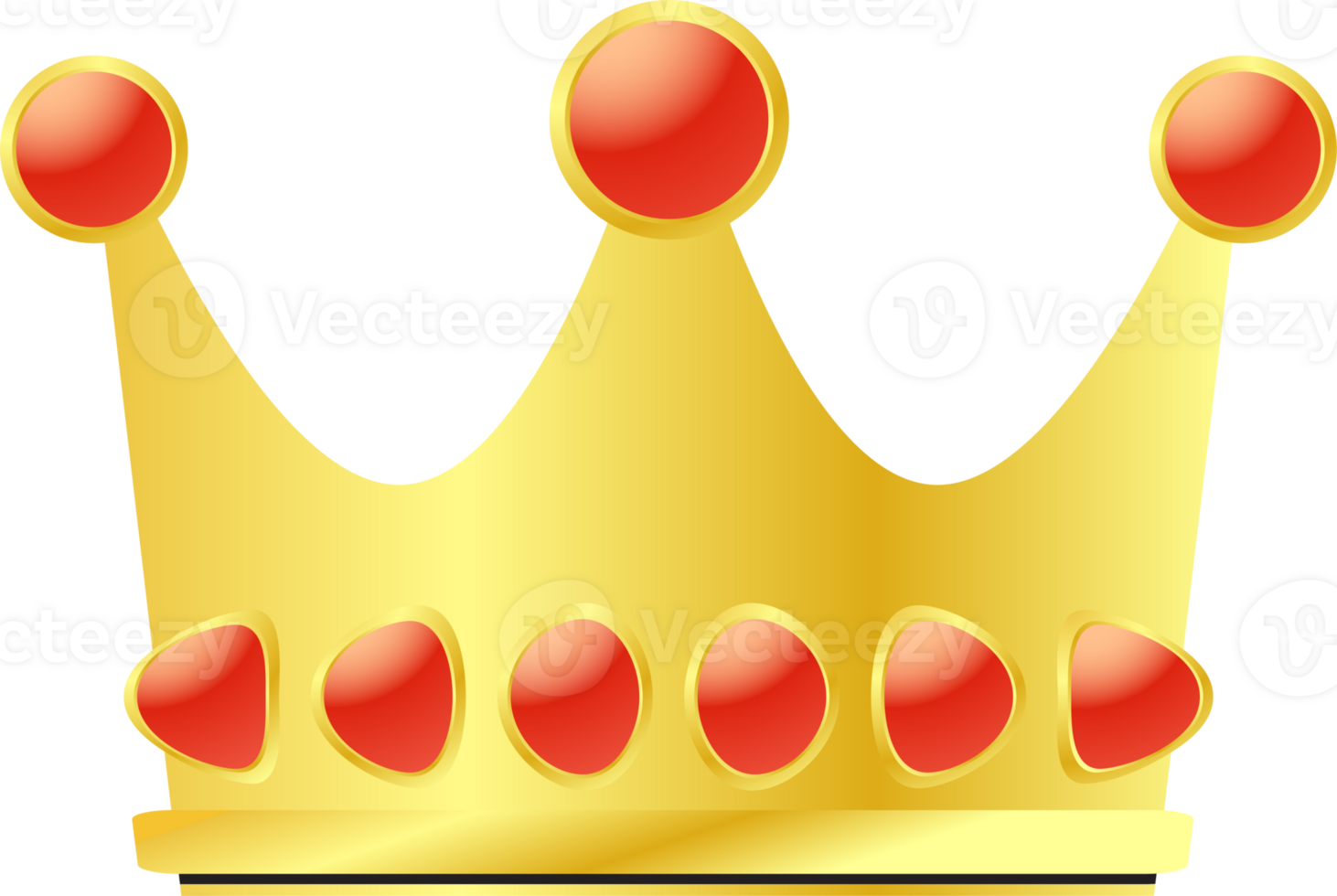 The Gold Crown for king or royalty concept png