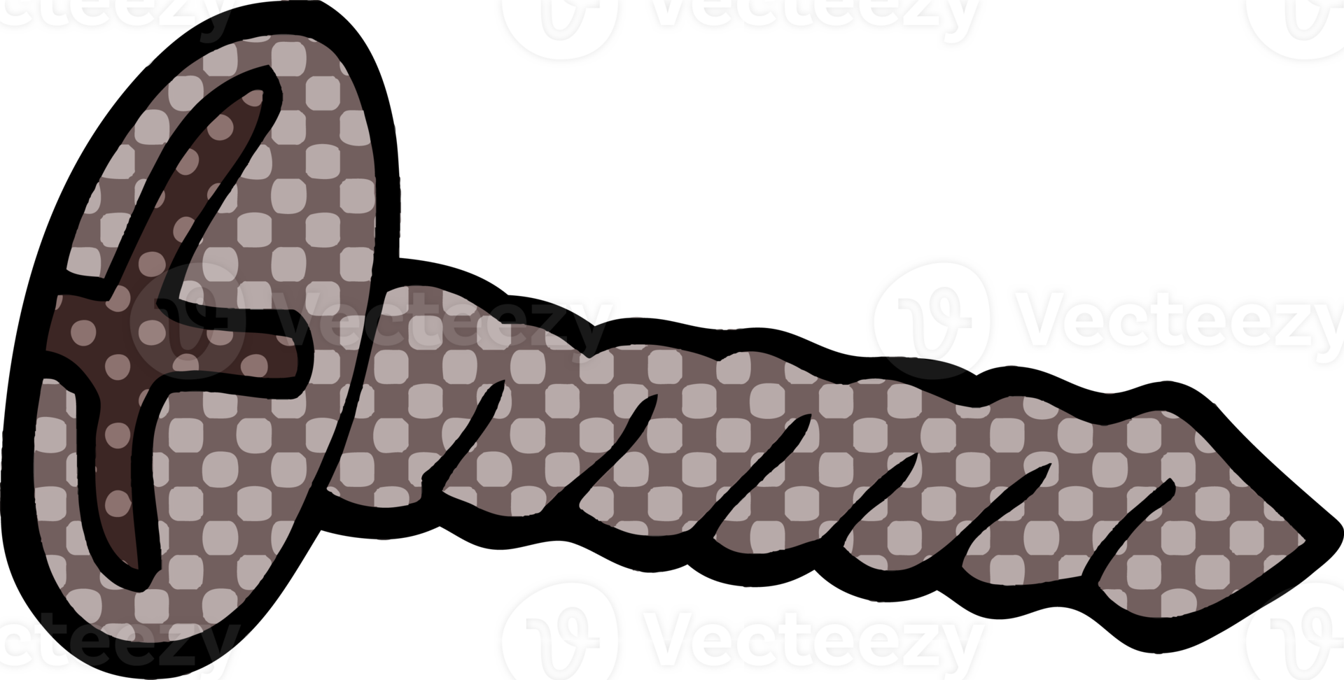 cartoon doodle metal screw png