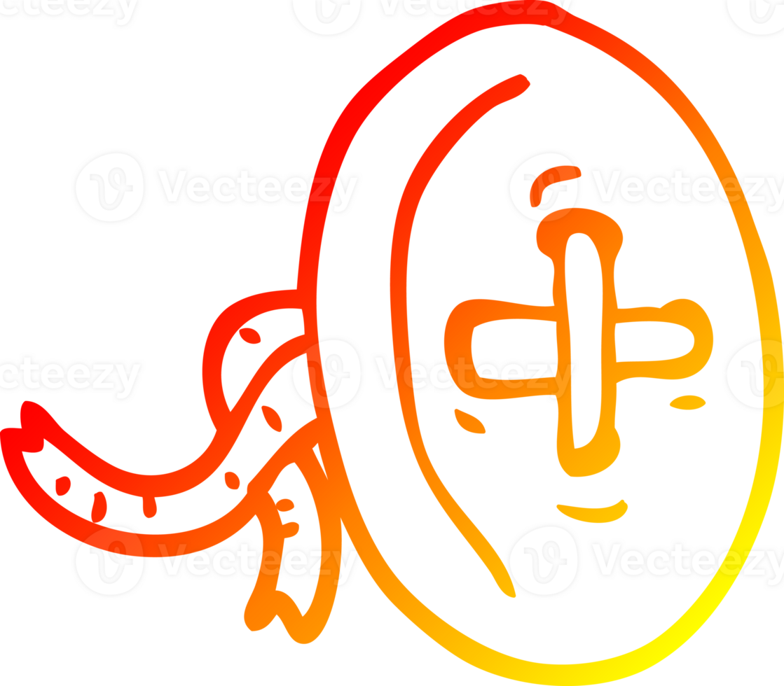 warm gradient line drawing of a cartoon old button png