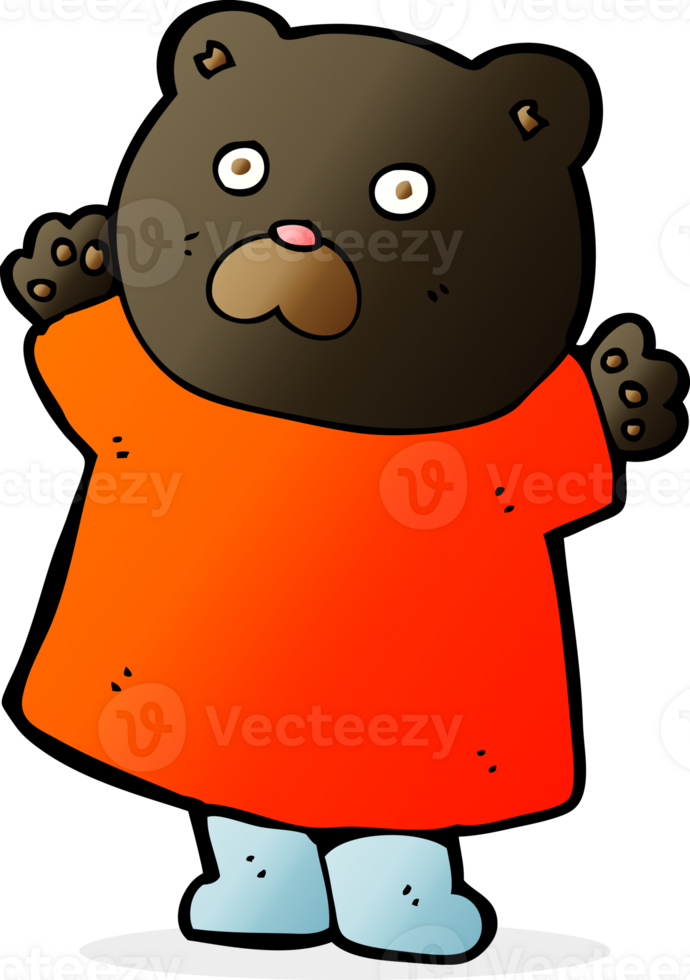 funny cartoon black bear png