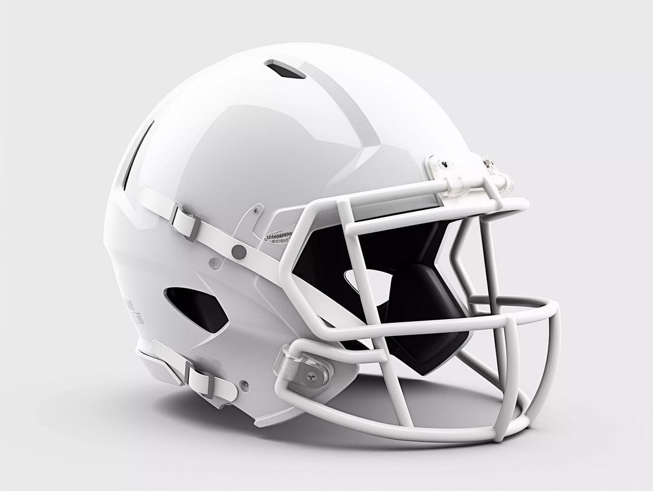 AI generated Blank Helmet Mockup Design photo