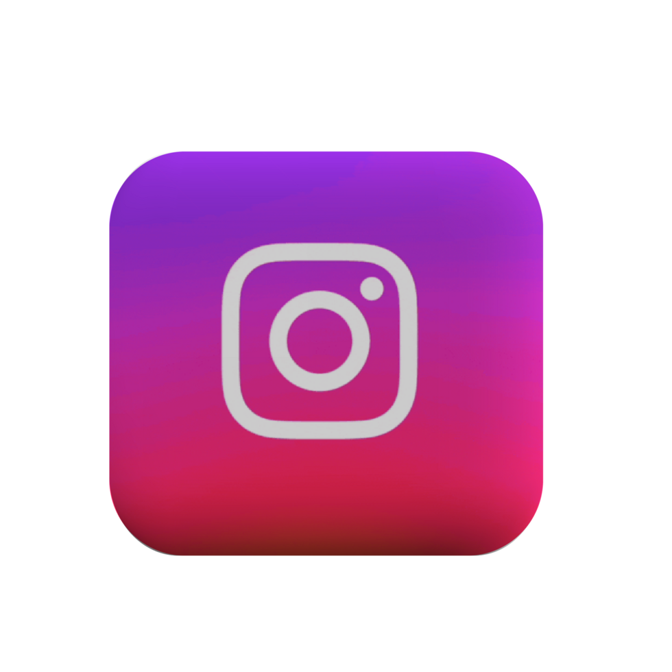 Instagram button icon. instagram screen social media and social network interface template png