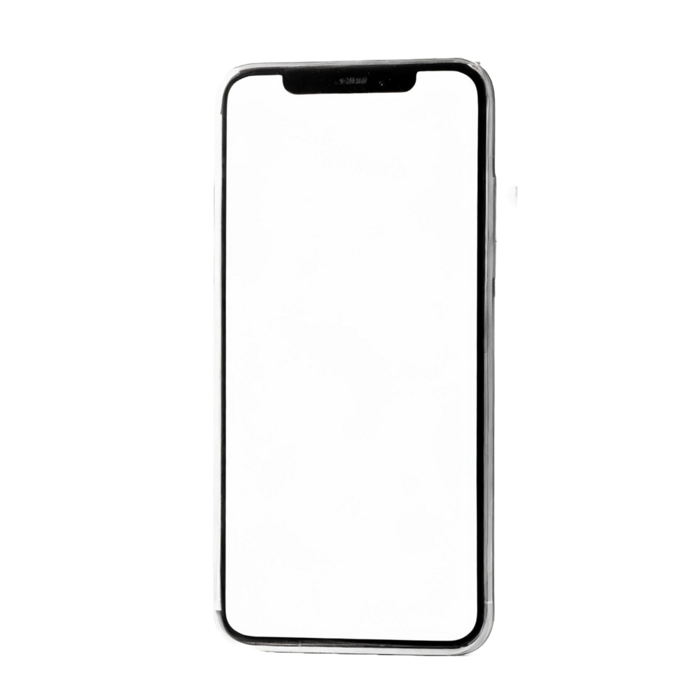 Handy, Mobiltelefon Modelle. Ultra realistisch Smartphone. Gerät ui ux Attrappe, Lehrmodell, Simulation zum Präsentation Vorlage. png