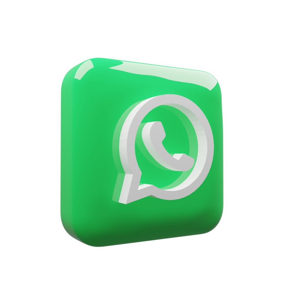 3d Whatsapp logotipo social meios de comunicação ícones. social meios de comunicação logotipo - social rede logotipos dentro 3d círculo botão ícone. vetor editorial. png