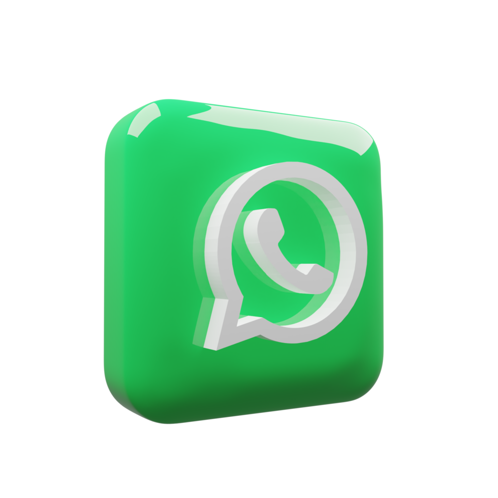 3d whatsapp logo social media icons. social media logo - social network logos in 3d circle button icon. vector editorial. png