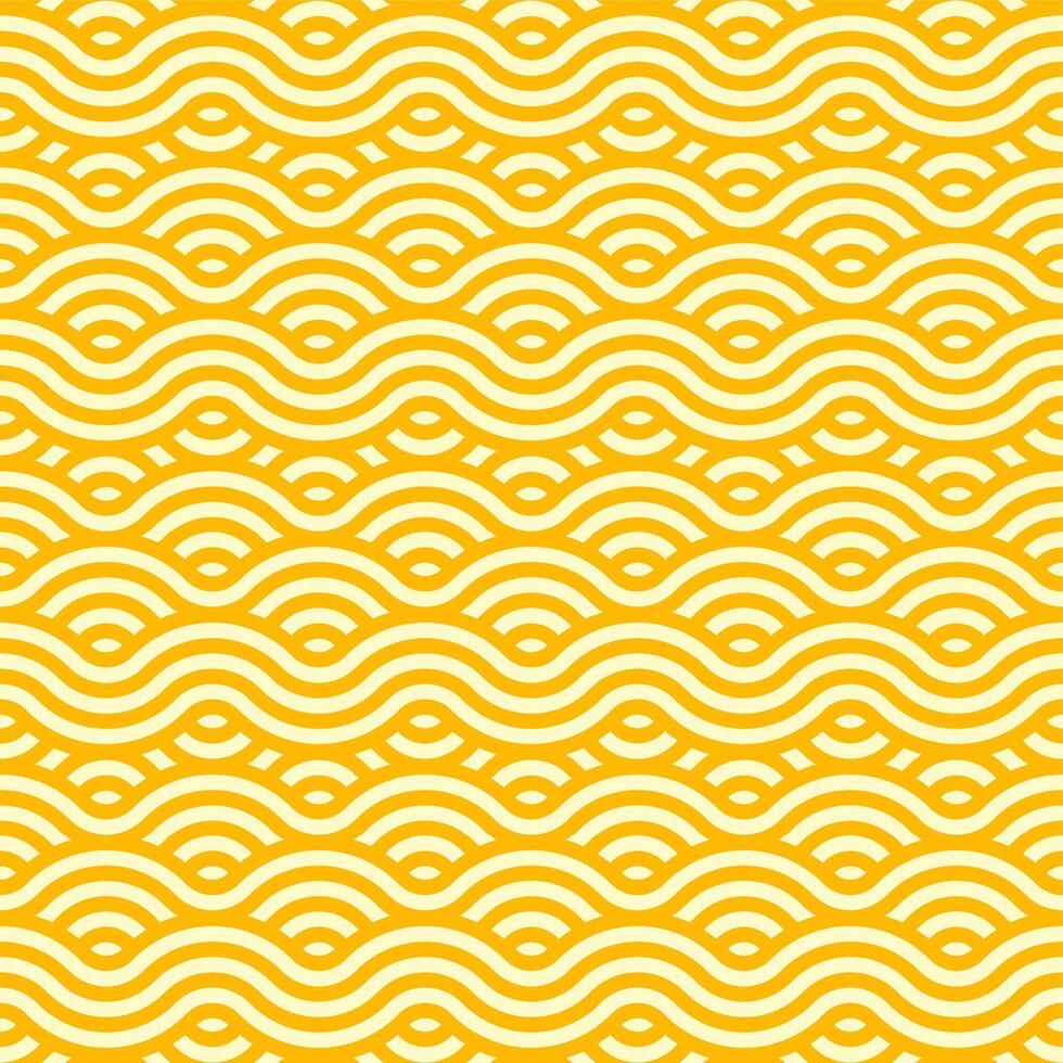 Ramen noodle pasta seamless pattern background vector