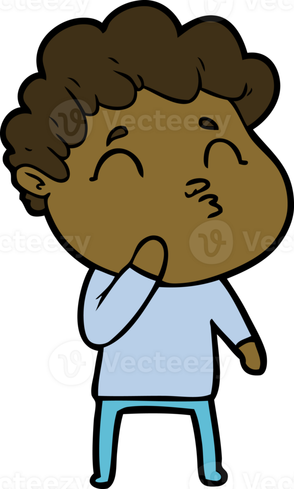 cartoon man pouting png