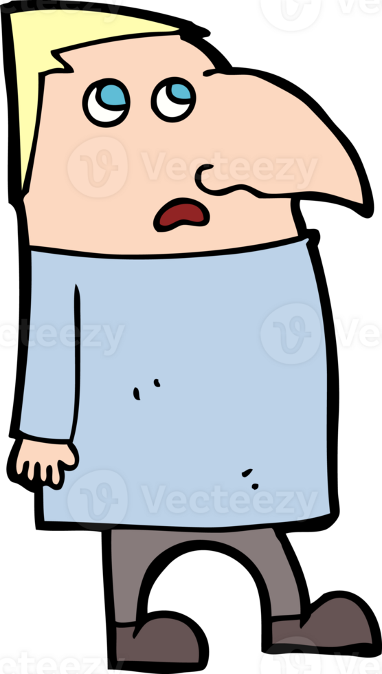 cartoon worried man png