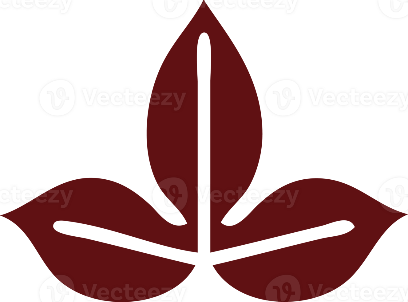 flat color retro cartoon of a autumn leaf png