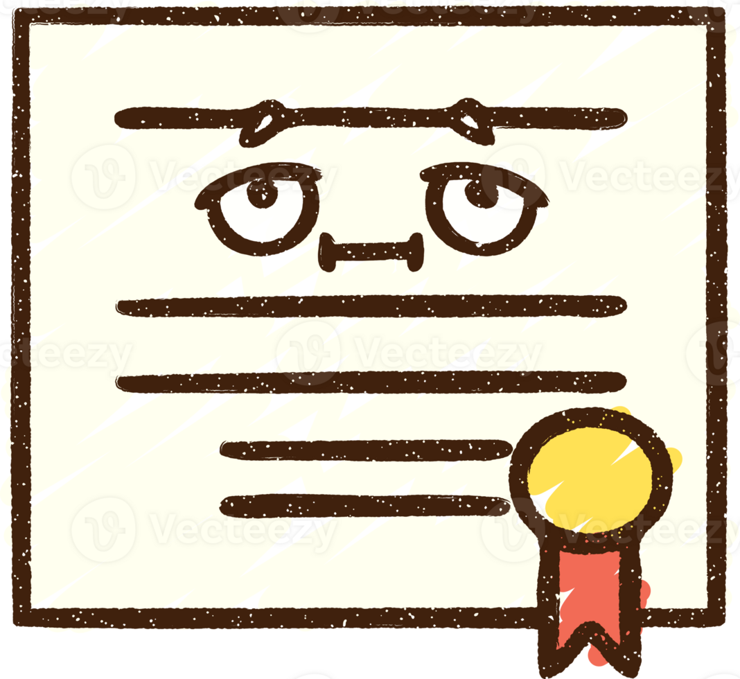 Important Certificate Chalk Drawing png