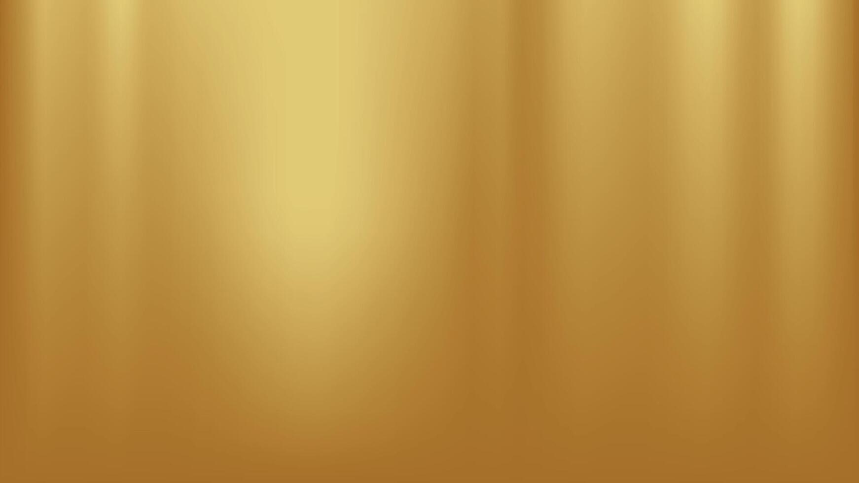 Gold abstract blurred gradient background, curtain pattern. Vector illustration.